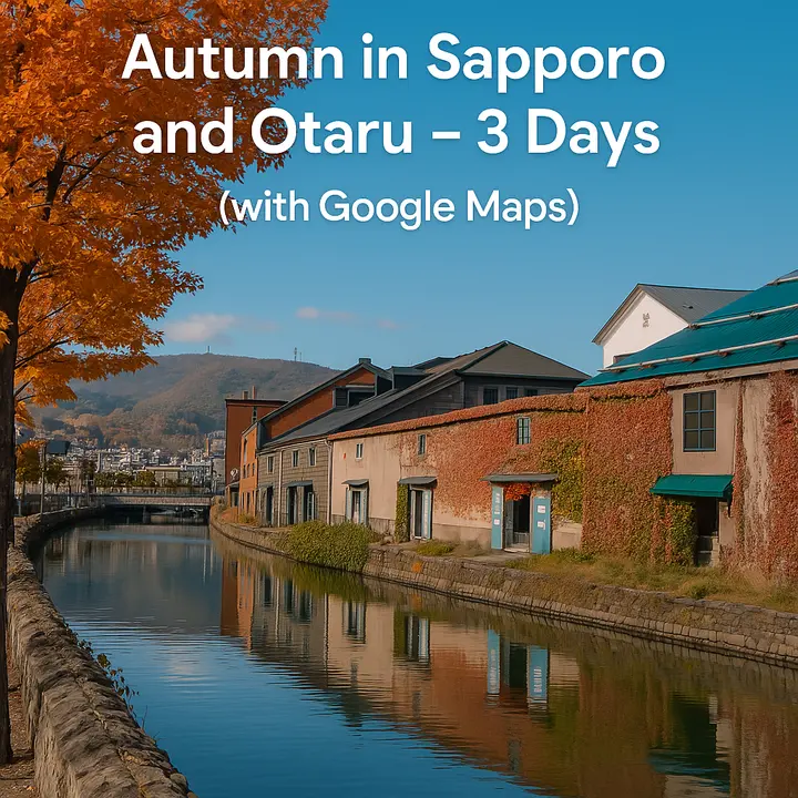 🍁 Autumn in Sapporo and Otaru – 3 Days (with Google Map)